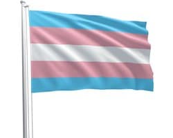 Transgender pride flag 90 x 150 cm