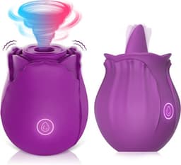 Erodit® Oral Pleasure cadeau geschenkset- 2 Vibrators voor vrouwen - Zuig vibrators voor vrouwen- Tong vibrator- Lik vibrator voor clitoris- verschillende modes– Cadeau voor Vrouw- Erotiek- Seksspeeltjes voor vrouwen — thumbnail 2
