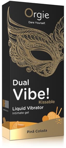Orgie - Dual Vibe! Kissable Liquid Vibrator - Pina Colada - 0.5 fl oz / 15 ml — thumbnail 5
