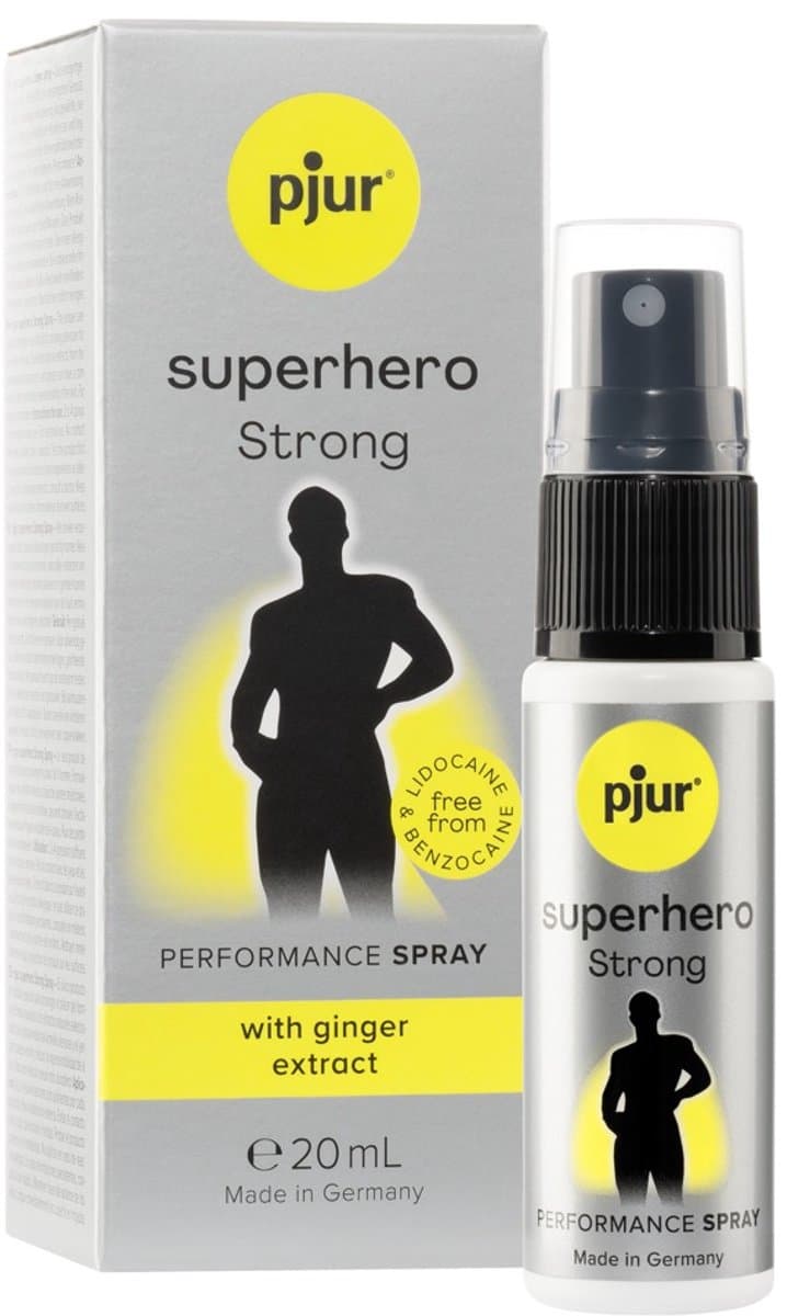 Pjur - Superhero Strong - Stimulating Spray for Men - 0.7 fl oz / 20 ml — afbeelding 1