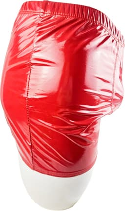 BamBella ® - Boxer short Maat S/M Datex Rood (Latex en stof SM kleding BDSM erotische heren kleding ondergoed lingerie onderbroek zwart — thumbnail 3