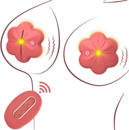 Oneay Seksspeeltjes voor volwassenen, draadloze, op afstand bedienbare, draagbare vibrerende tepelklemmen, 10 krachtige vibratiestanden, seksspeeltjes voor stellen en vrouwen. — thumbnail 1