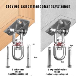 DYNA® Sex Schommel - Sex Stoel - Bondage - Zwart - 43cm x 23cm x 11cm — thumbnail 4