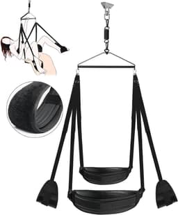Aurixi® Sex Schommel - Sex Stoel - Bondage - Zwart - 32cm x 10cm x 36cm; 2.71 kg — thumbnail 4