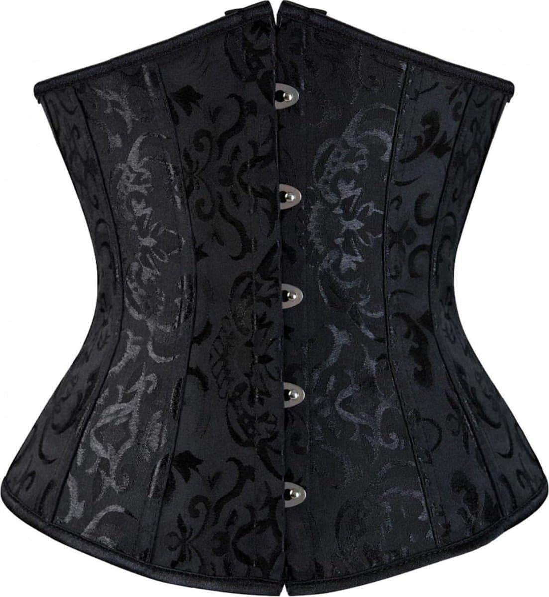 Dames Korset - Corset - Waist Shaper - Tailleriem - Kledij Vrouwen - Gothic Design - Zwart - LOUZIR — afbeelding 1