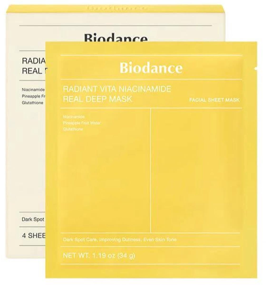 Biodance - Radiant Vita Niacinamide Real Deep Mask — afbeelding 1