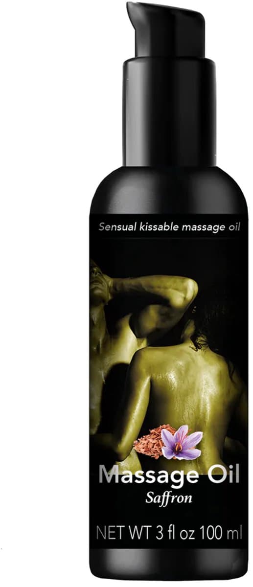 Kissable Massage olie met de geur van Saffraan — afbeelding 1