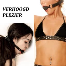 longziming Siliconen Ball Gag – Bondage en Rollenspelaccessoires Spel – Erotisch Accessoire – Sensueel Vastbinden – Volwassen Speelgoed voor Partner Spel — thumbnail 3