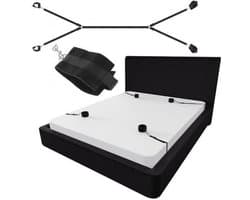 Bondage Set Handboeien en Enkelboeien Bed – Bondage Seks BDSM - Voor het bed