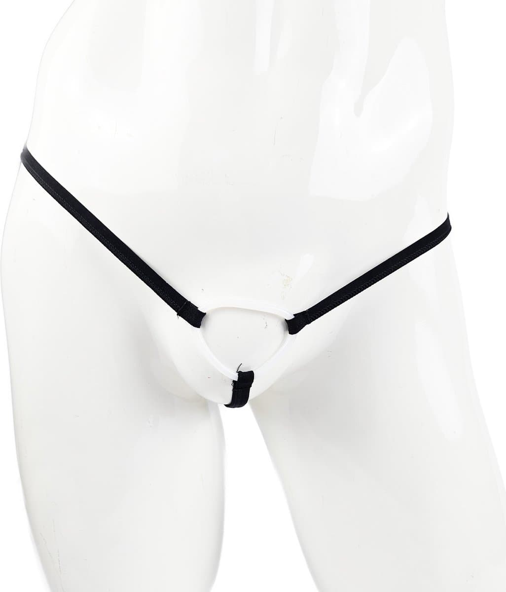 BamBella ® - Sexy Erotische bondage Lingerie Maat S/M onesize Heren onderbroek Zwart mannen — afbeelding 1