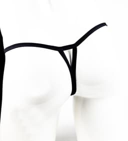 BamBella ® - Sexy Erotische bondage Lingerie Maat S/M onesize Heren onderbroek Zwart mannen — thumbnail 2
