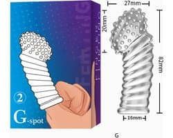 G-Spot Vinger sleeve Siliconen NR2
