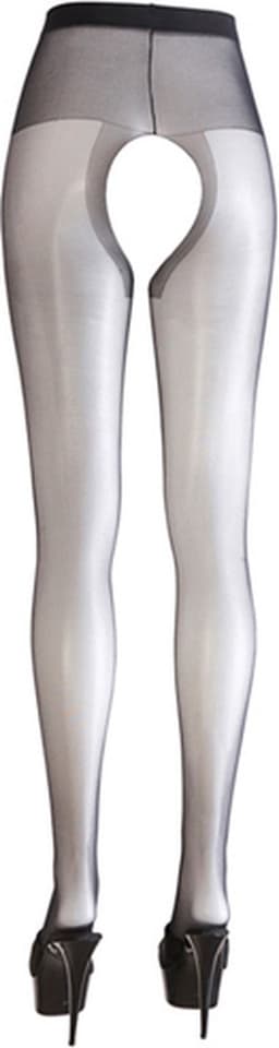 Cottelli Collection – Open Kruis Panty met Versterkte Taille Band voor een Sensuele Uitdaging – Maat L – Zwart — thumbnail 8