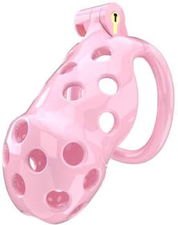Rimba Toys - P-Cage PC03 - Kunststof Kuisheidskooi - Peniskooi - Chastity - Roze — thumbnail 1