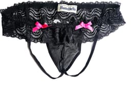 BamBella ® - String Kruisloos - One size - Sexy Zwart Erotische onderbroek Heren — thumbnail 1