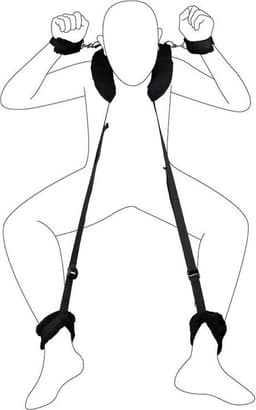 Erodit® positie riem -zwart- verstelbare riemen - bondage -seks speeltje - BDSM - beginners- koppels - erotisch spel - diepe penetratie- Sex spel - Erotiek- Seks speeltjes koppels - Mannen - Vrouwen — thumbnail 7