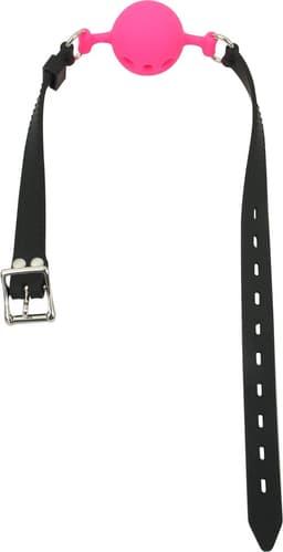 Banoch - ballgag siliconen small - roze Ø 3,5 cm - bdsm — thumbnail 8