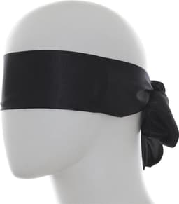 Banoch | Blinddoek Zwart - zacht 150 cm 8 cm breed — thumbnail 1
