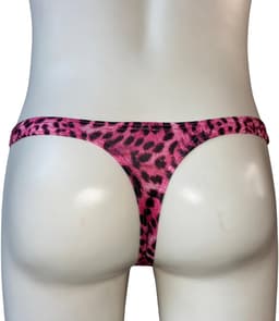 LekkerStout Heren Luipaard String - Roze/Zwart - Sexy Herenondergoed | M | ( LS190 ) — thumbnail 4