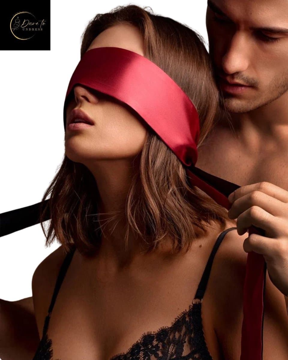 Luxe satijnen blinddoek - BDSM - Hoofd bondage - Oogmasker - One size - SM - Hoge kwaliteit — afbeelding 1