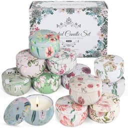 12 Stuks Geurende Kaarsen Set voor Vrouwen - Natuurlijke Bloemengeur voor Decoratie en Cadeaus — thumbnail 1