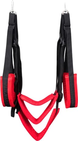 VIN® Sex Schommel - Sex Swing Extra Stevig – Seksschommel – Seksspeeltjes voor Koppel – Seks Schommel BDSM – Erotiek Toys - Sex Sling – Love Swing – Discreet Verpakt – Zwart/rood — thumbnail 1