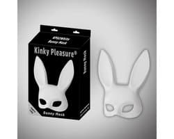Kinky Pleasure - Bunny Mask - white - Bunny Ears - Kp02 - Fun Fetish product - Party outfit - One size fits all - gave groot Formaat Cadeaubox - ideaal om te geven of te krijgen - - BR121 - Power Escorts