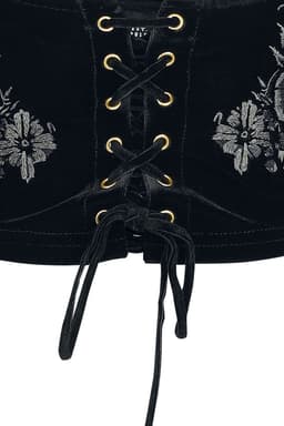 Killstar Nocturne Nights - A Devil'S Rose Underbust Corset Dames Korset - zwart - XS — thumbnail 7