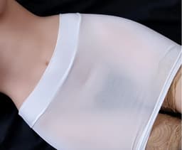 Witte doorschijnende mini rok - One size - Doorzichtig - Erotische rok - Sexy - Transparant - Elastisch — thumbnail 2