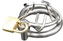 Nooitmeersaai - Kuisheidkooi met hangslotje - Metaal - Zilver - 45mm — thumbnail 3