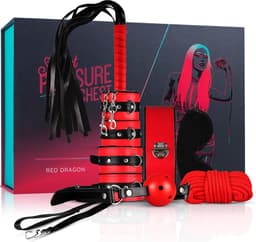 LoveBoxxx Secret Pleasure Chest Red Dragon – Bondage Sex Toys voor Mannen en Vrouwen – 7-delige BDSM Set – Bondage Set Geschikt voor Beginners – Rood — thumbnail 1