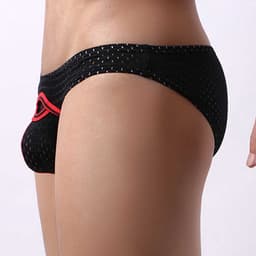 Sexy Heren Ondergoed - Penisgat - Uitdagende Lingerie - Zwart - Lage Taille - Ademend — thumbnail 5