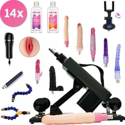 Rhoades Neukmachine met 14 Accessoires - Dildo's - Pocket Pussy - Glijmiddel - Toycleaner - Camera Telefoonhouder - Meest Uitgebreide Sex Machine in de Benelux - Unisex - Fuck machine - Fuckmachine - Seksmachine - Sexmachine - Discreet Verzonden — thumbnail 1