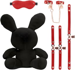Konijnen Bondage - Velvet - Groot - Zwart — thumbnail 10