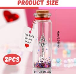 Wensflessen Set - Cadeau Flesjes - Romantisch Gebaar - Handgemaakt Glitter Decoratie - Compact Formaat — thumbnail 5