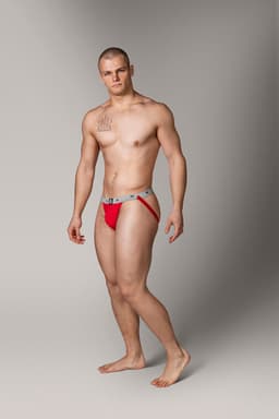 MM Sports The Original Swimmer/Jogger Jockstrap 1 inch Multipack 1x Black + 1x White + 1x Red - MAAT XL - Heren Ondergoed - Jockstrap voor Man - Mannen Jock — thumbnail 3
