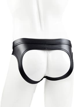 BamBella ® Slip Onderbroek - Maat M - MAT glans - Zwart BDSM kleding erotische heren kleding — thumbnail 4