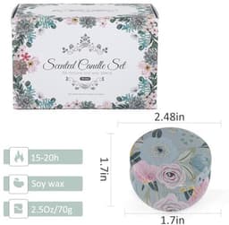 12 Stuks Geurende Kaarsen Set voor Vrouwen - Natuurlijke Bloemengeur voor Decoratie en Cadeaus — thumbnail 2