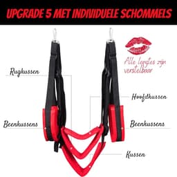 VIN® Sex Schommel - Sex Swing Extra Stevig – Seksschommel – Seksspeeltjes voor Koppel – Seks Schommel BDSM – Erotiek Toys - Sex Sling – Love Swing – Discreet Verpakt – Zwart/rood — thumbnail 6