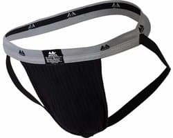 MM Sports The Original Swimmer/Jogger Jockstrap 1 inch Black - MAAT L - Heren Ondergoed - Jockstrap voor Man - Mannen Jock