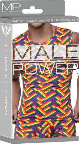 Male Power Fitness Tank - S multicolor S — thumbnail 4