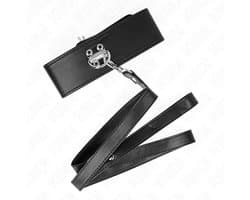 KINK - KETTING MET RIEM 116 CM MODEL 2 VERSTELBAAR 36-43 CM X 5 CM | KINKY | HALSBAND | SEKSSPEELTJES VOOR KOPPELS | SEX TOYS VOOR KOPPELS | BONDAGE | FETISH | BDSM | EXTREME BDSM | KINKY HALSBAND