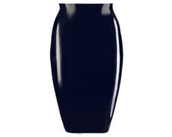 LateX – Latex Rok Wetlook en Extreem Spannend voor Feesten Taille Hoog en Knie Lang– Maat XL – Zwart