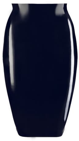 LateX – Latex Rok Wetlook en Extreem Spannend voor Feesten Taille Hoog en Knie Lang– Maat XL – Zwart — thumbnail 1