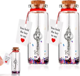 Wensflessen Set - Cadeau Flesjes - Romantisch Gebaar - Handgemaakt Glitter Decoratie - Compact Formaat — thumbnail 1