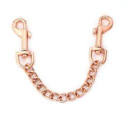 Liebe Seele - Fairy - Leren Enkelboeien - Rosé-Gouden Hardware - Roze/Wit — thumbnail 4