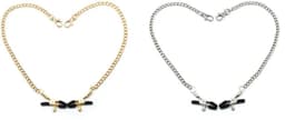 Liebe Seele - Verstelbare Bull Nose Tepelklemmen Met Ketting - Goud — thumbnail 4
