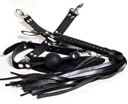 VIVIDIA Midnight Desire – Premium BDSM Bondage Set voor Koppels – Bondage Touw, Handboeien, Enkelboeien, Hogtie Straps, Tepelklemmen, Zweep, Kietelveer, Buttplug, Cockrings, Masker, Gag Ball & Halsband met Lijn – Sex Toys voor Mannen & Vrouwen — thumbnail 2