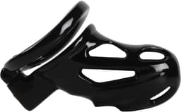 Banoch | Peniskooi aluminium zwart | 3 ringen | 45 mm, 50 mm & 55 mm | chastity cage voor mannen — thumbnail 10