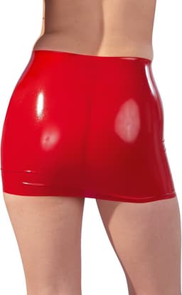 LateX – Latex Rok Korte Variant met Strakke Pasvorm voor Geile Uitstraling Maat XL - Rood — thumbnail 2
